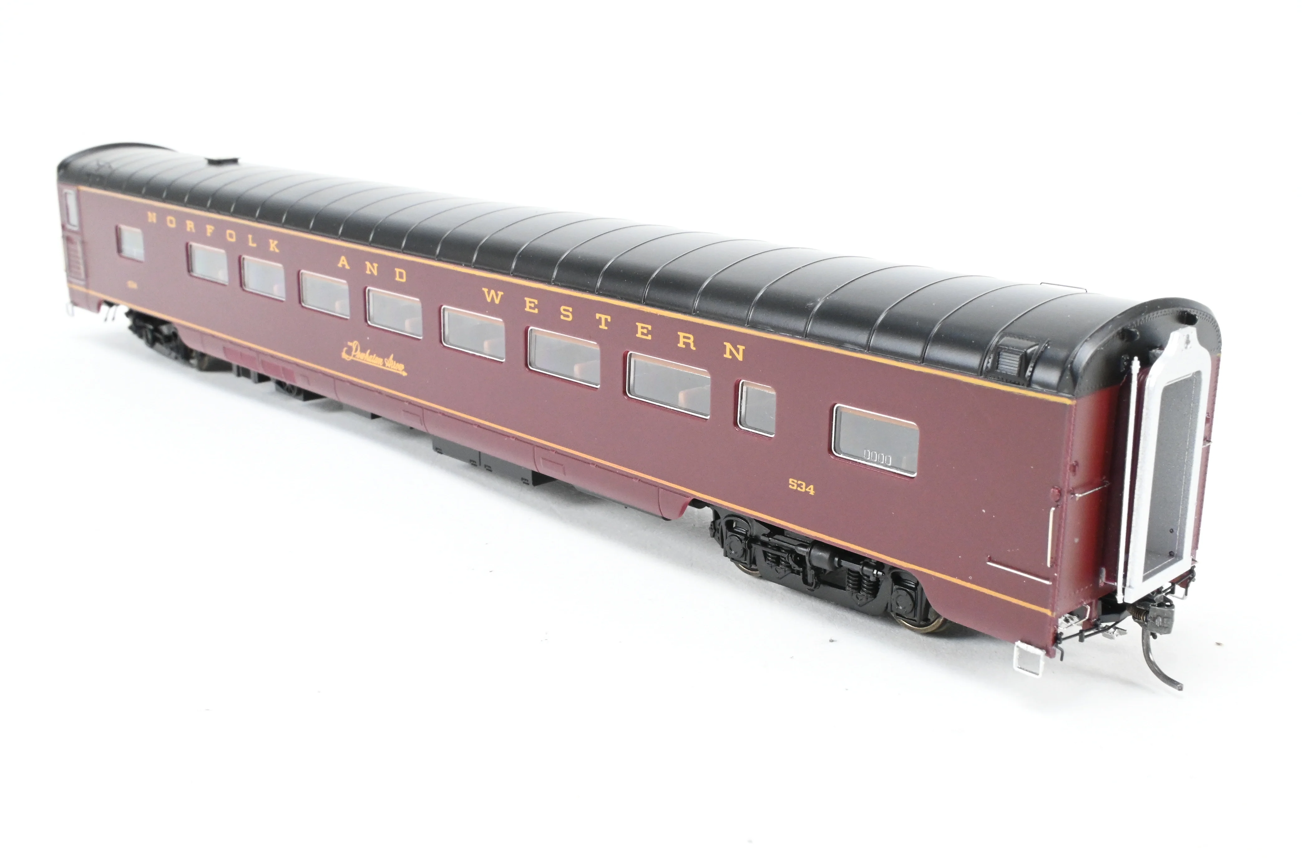 HO MTH - Mike's Train House N&W - Norfolk & Western "Powhattan Arrow" 5 Unit Passenger Car Set, Factory Decorated - Image 11