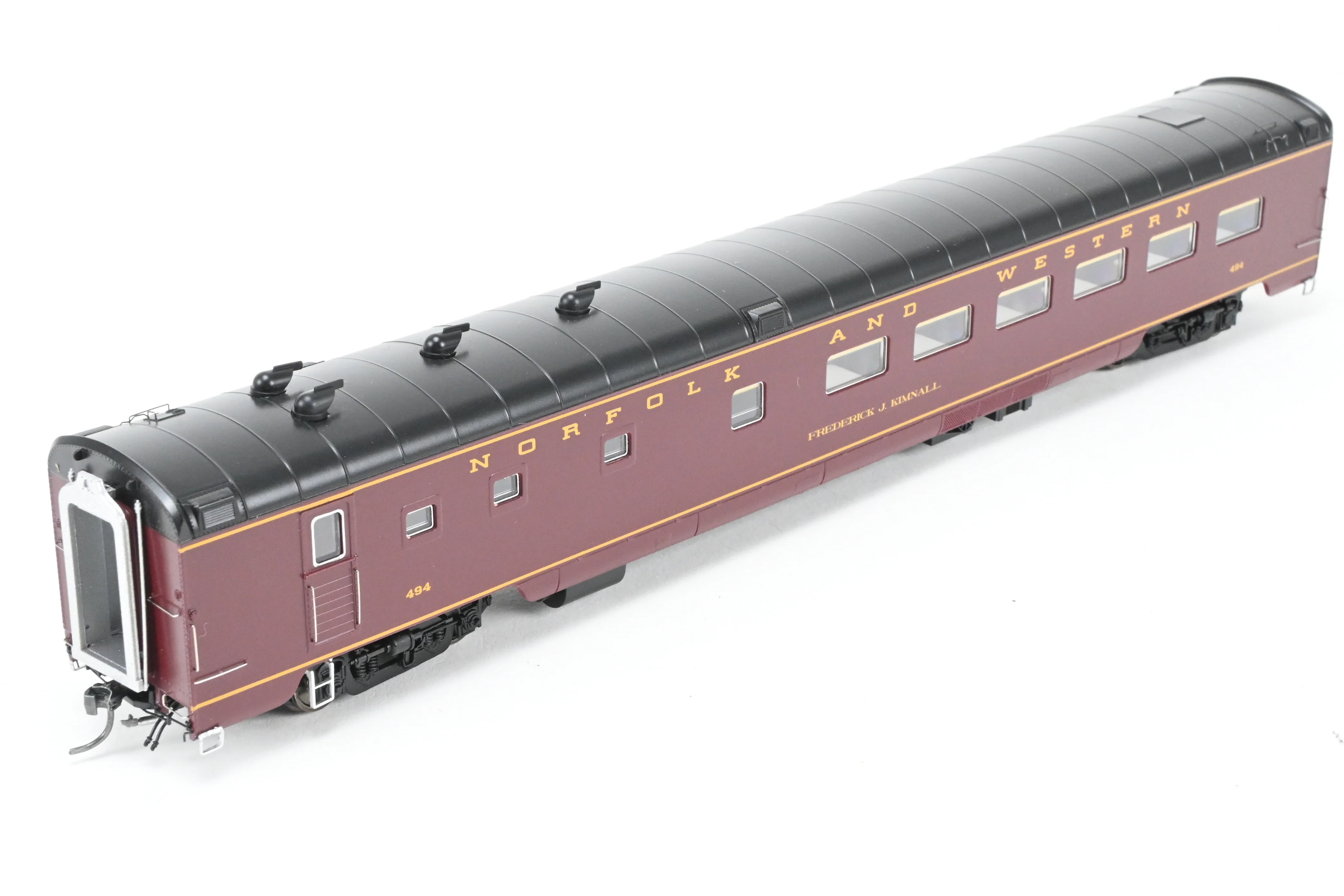 HO MTH - Mike's Train House N&W - Norfolk & Western "Powhattan Arrow" 5 Unit Passenger Car Set, Factory Decorated - Image 14