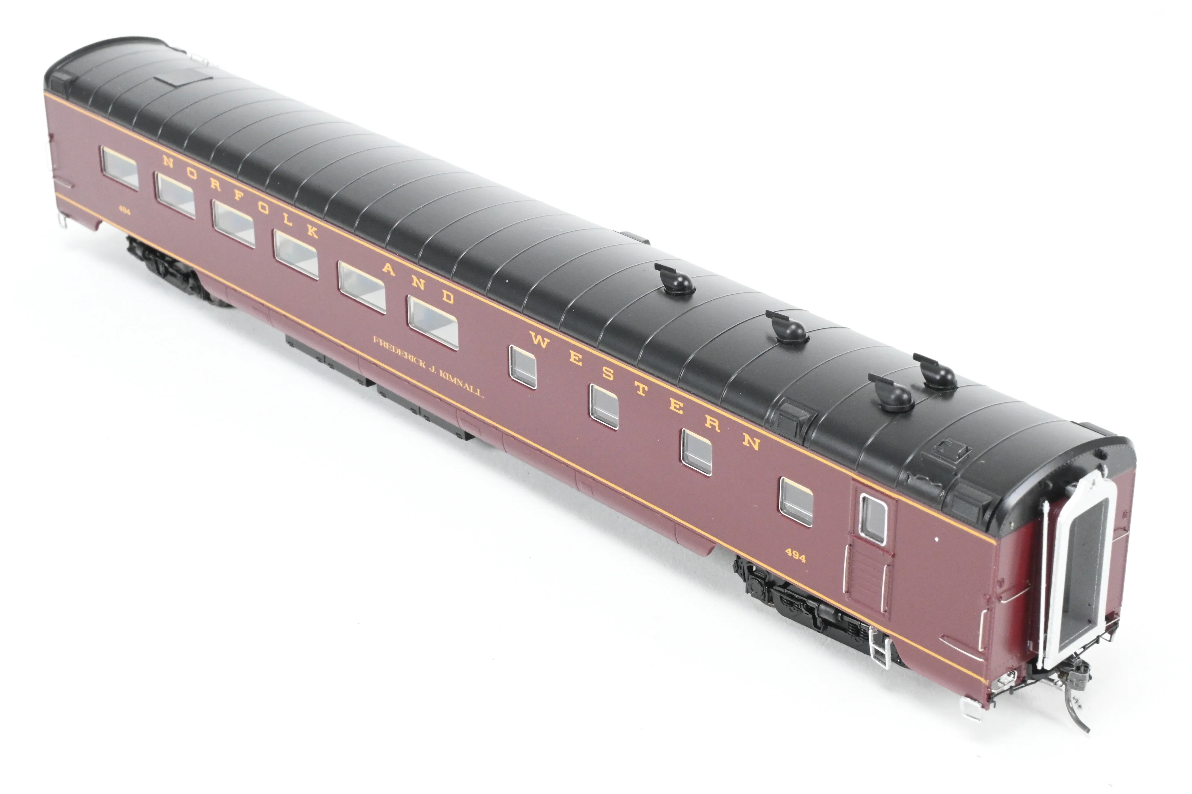 HO MTH - Mike's Train House N&W - Norfolk & Western "Powhattan Arrow" 5 Unit Passenger Car Set, Factory Decorated - Image 15