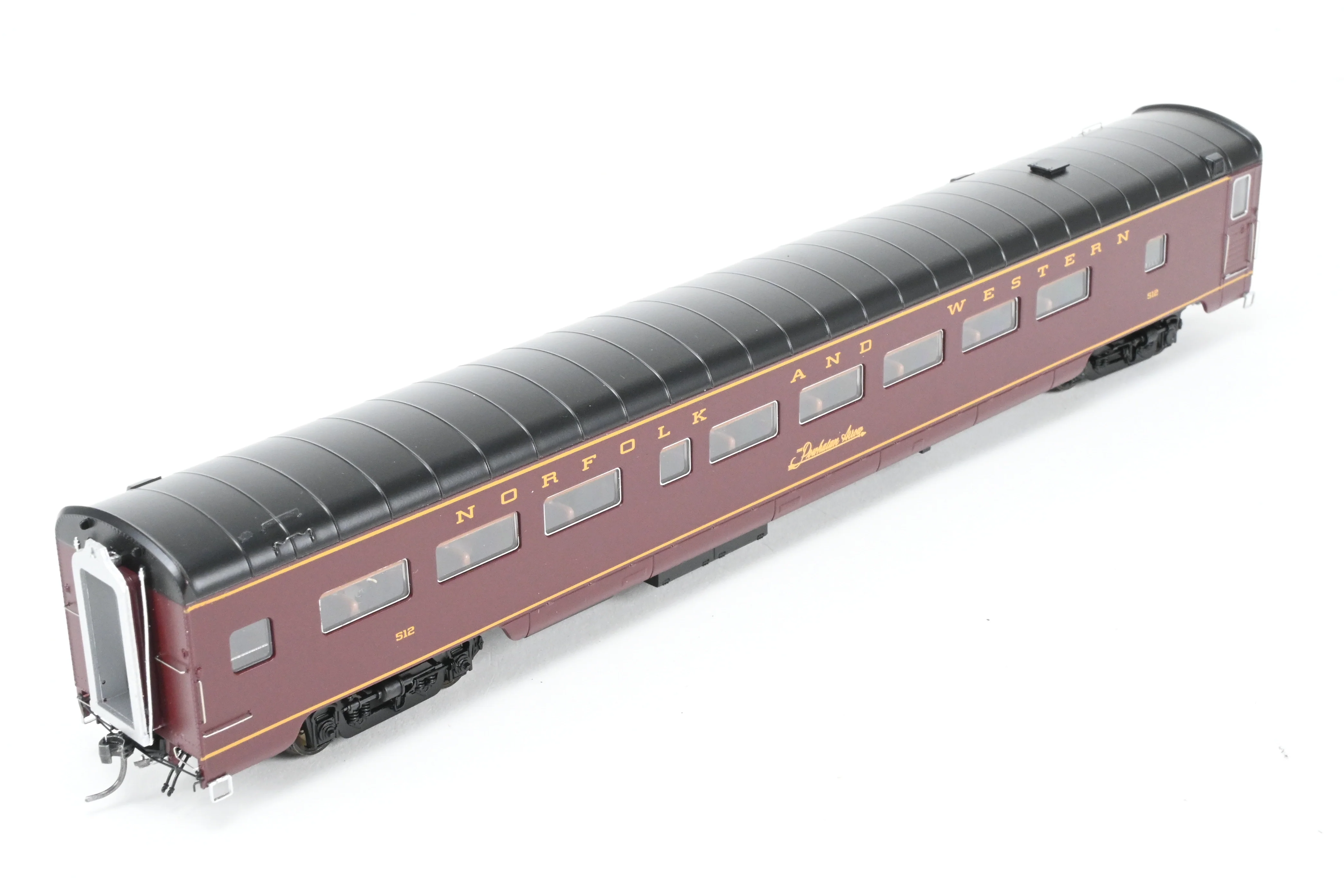 HO MTH - Mike's Train House N&W - Norfolk & Western "Powhattan Arrow" 5 Unit Passenger Car Set, Factory Decorated - Image 19