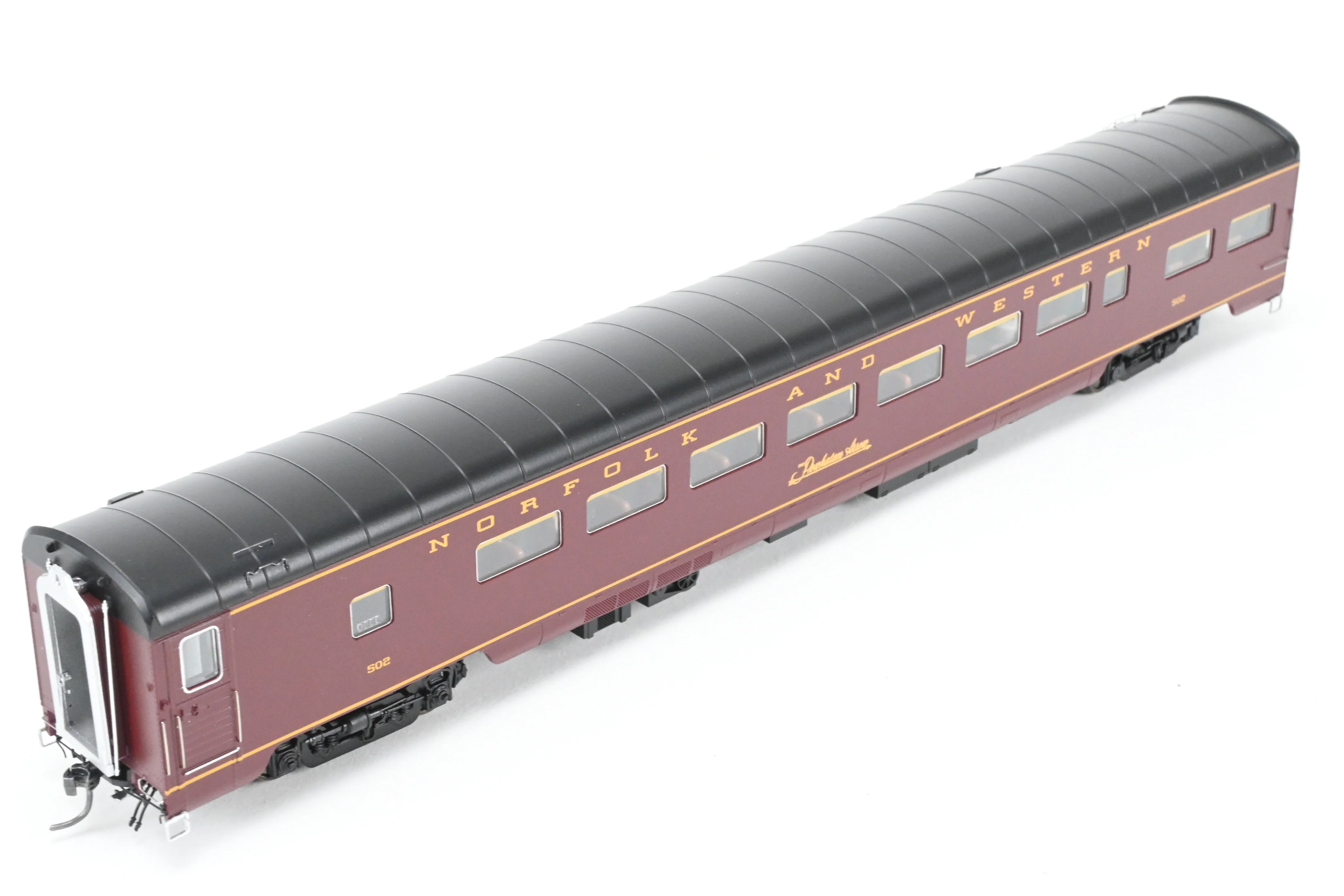 HO MTH - Mike's Train House N&W - Norfolk & Western "Powhattan Arrow" 5 Unit Passenger Car Set, Factory Decorated - Image 24