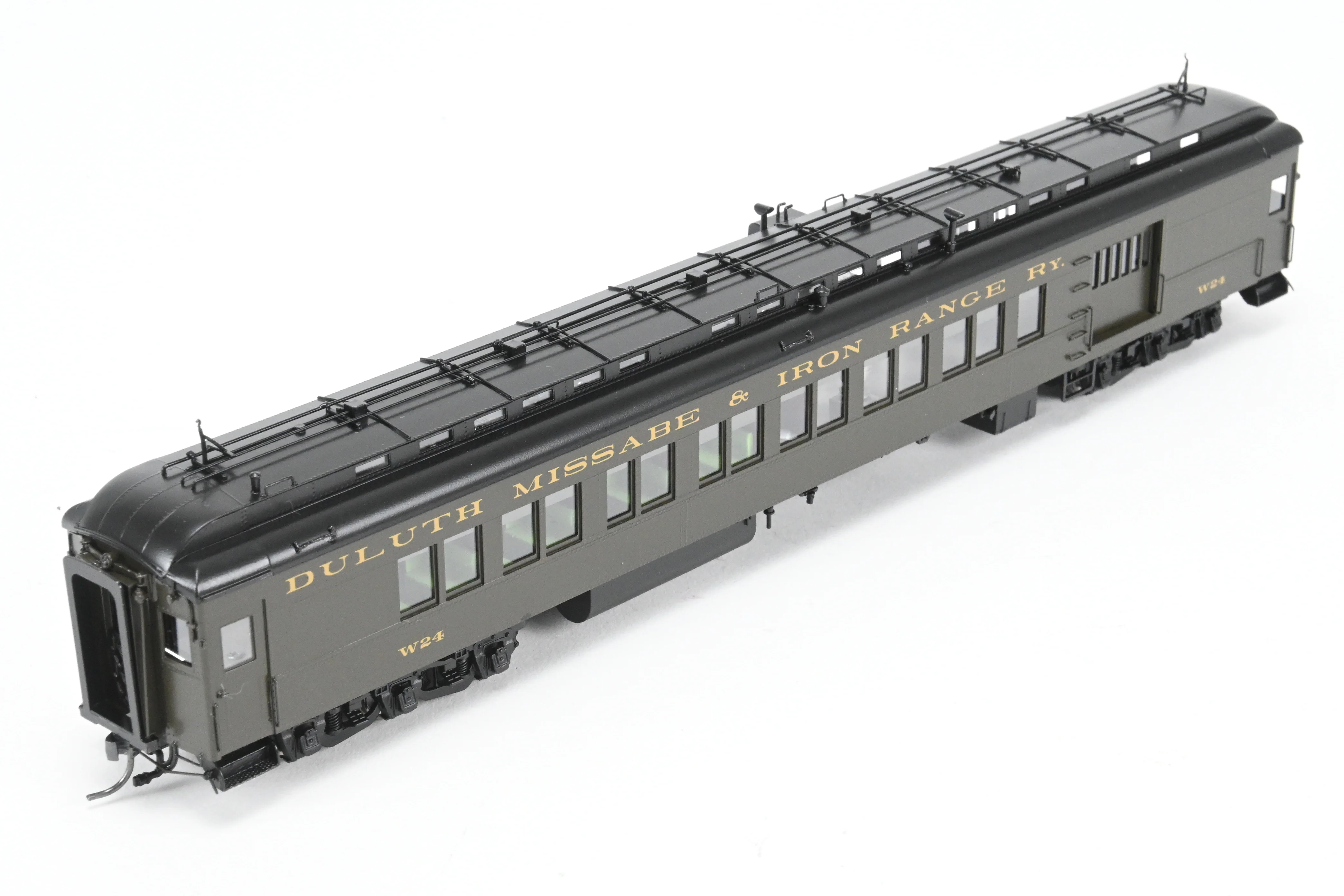 HO NEW Brass NBL - North Bank Line DM&IR - Duluth Missabe & Iron Range Business Car “Northland” with Combine W-24 Set FP - Image 12