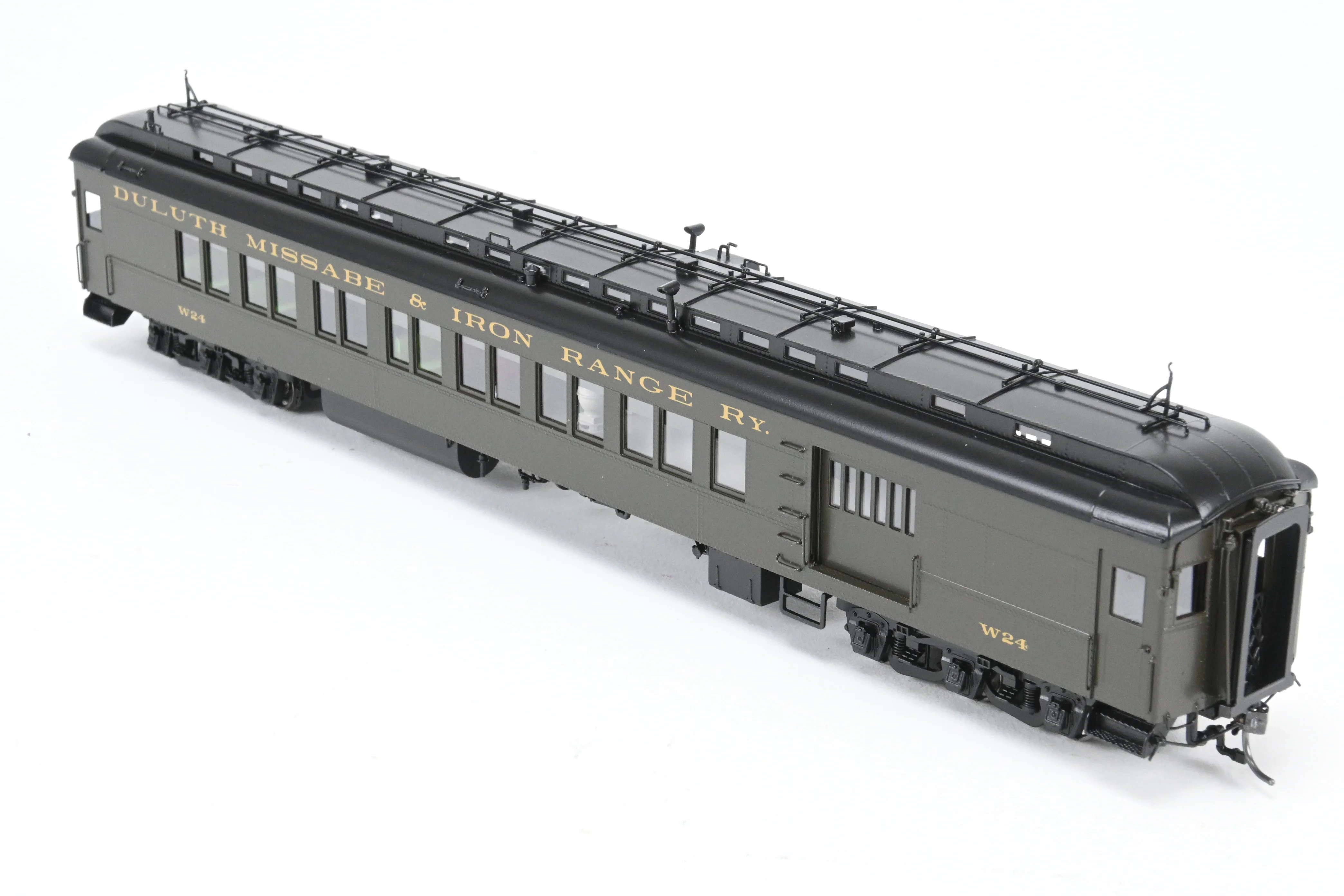 HO NEW Brass NBL - North Bank Line DM&IR - Duluth Missabe & Iron Range Business Car “Northland” with Combine W-24 Set FP - Image 13