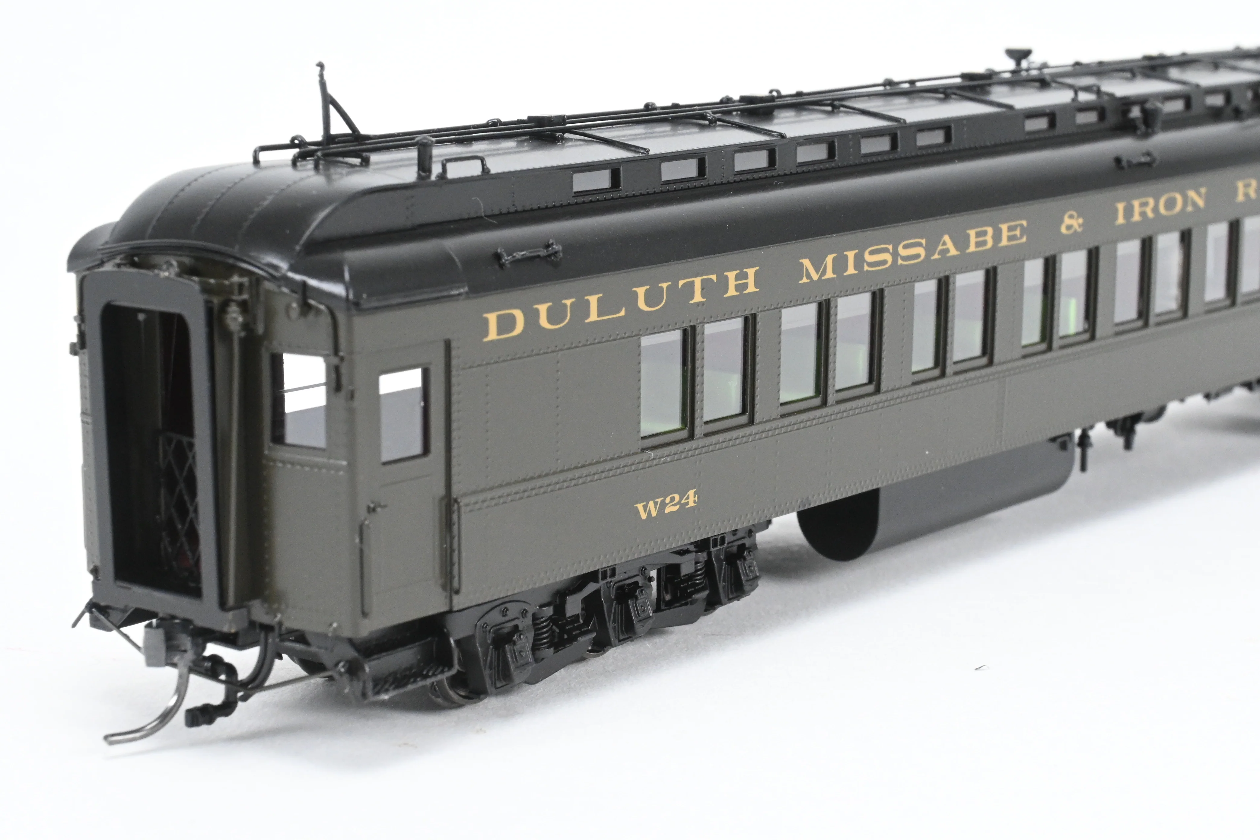 HO NEW Brass NBL - North Bank Line DM&IR - Duluth Missabe & Iron Range Business Car “Northland” with Combine W-24 Set FP - Image 39