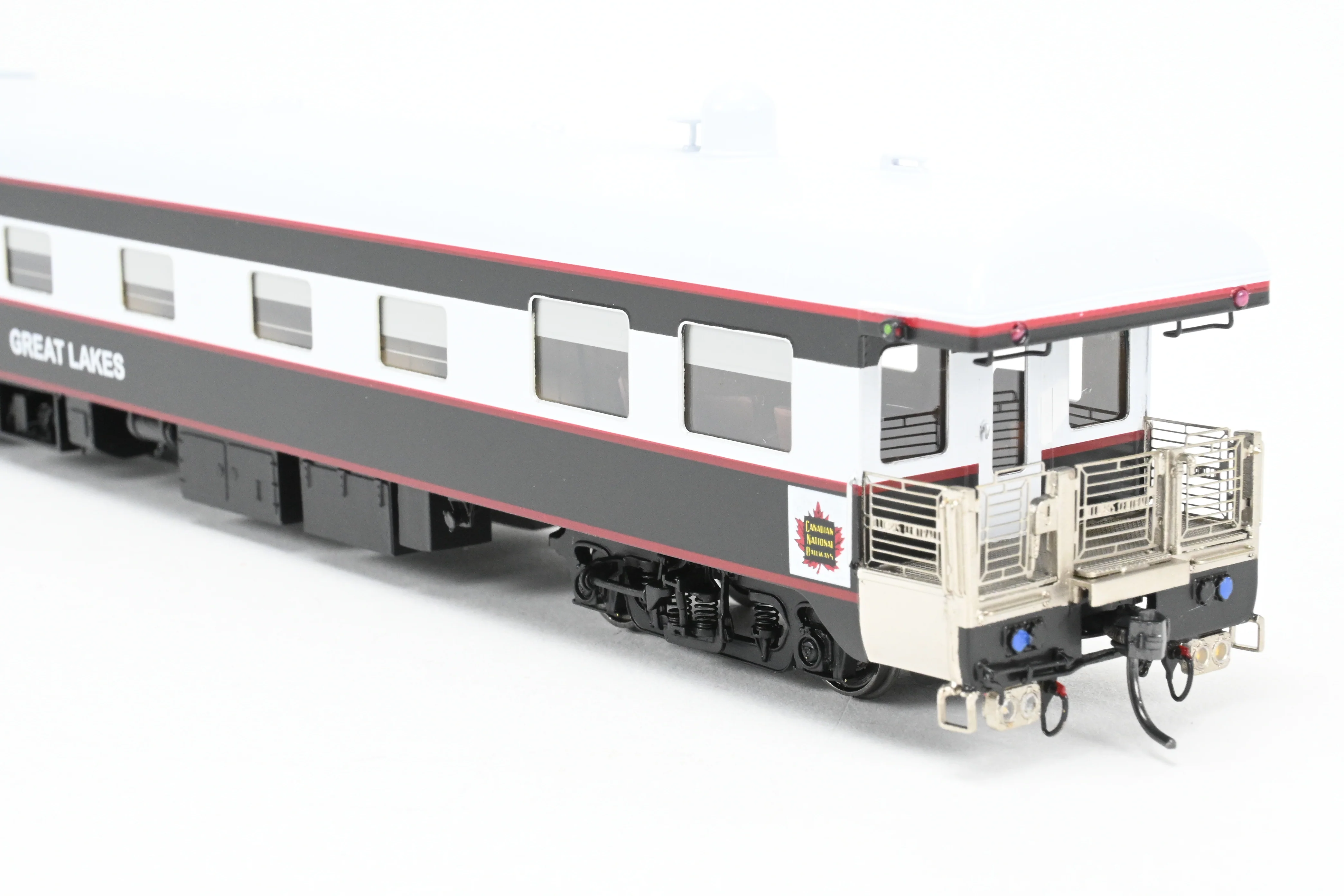 HO NEW Brass NBL - North Bank Line CNR - Canadian National Railway Business Car "Great Lakes” FP Black & White - Image 18