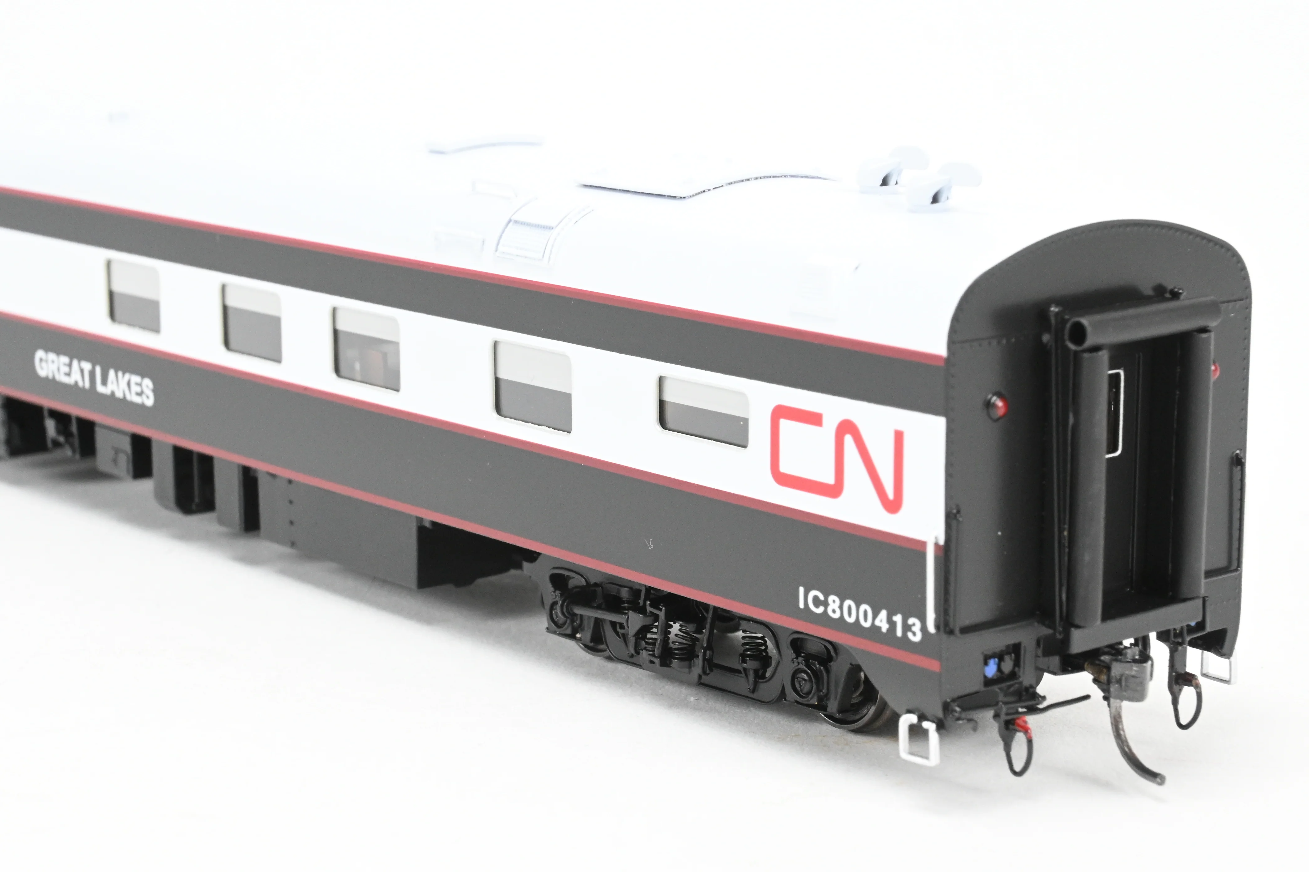 HO NEW Brass NBL - North Bank Line CNR - Canadian National Railway Business Car "Great Lakes” FP Black & White - Image 20