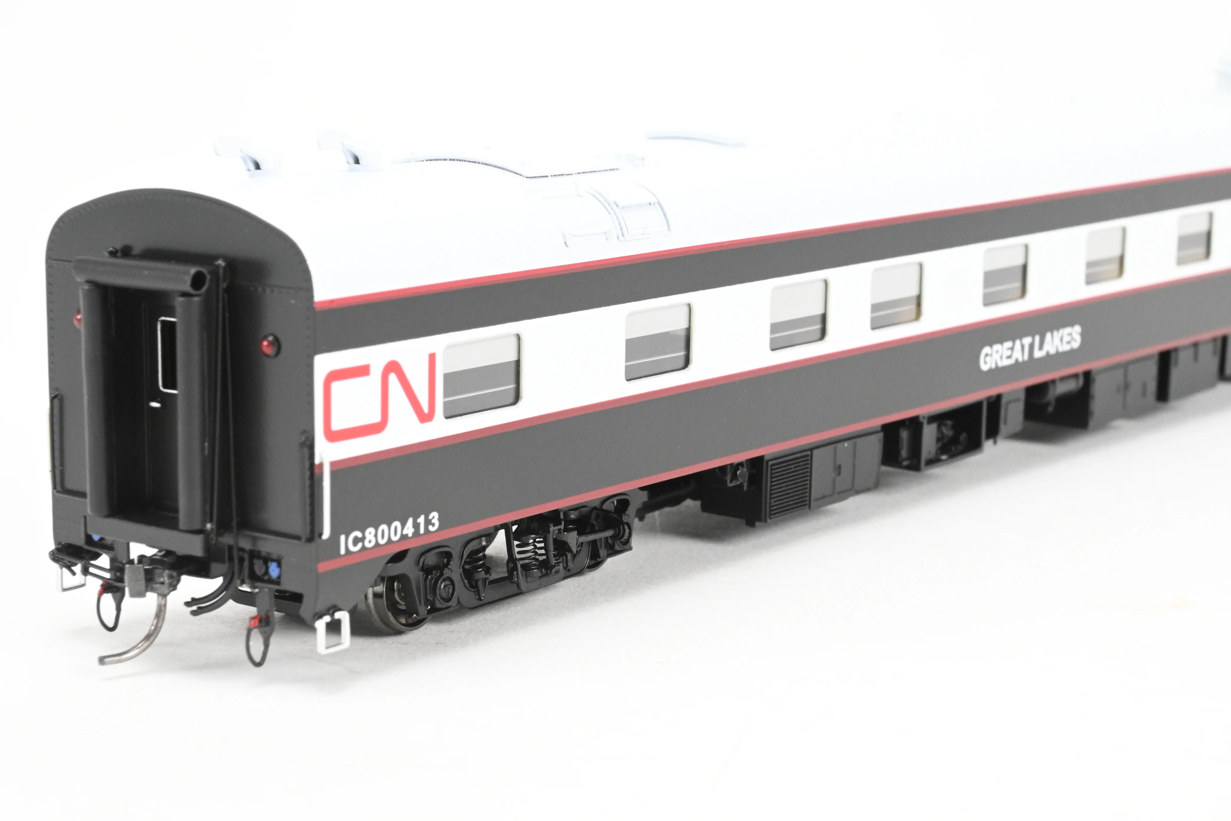 HO NEW Brass NBL - North Bank Line CNR - Canadian National Railway Business Car "Great Lakes” FP Black & White - Image 21