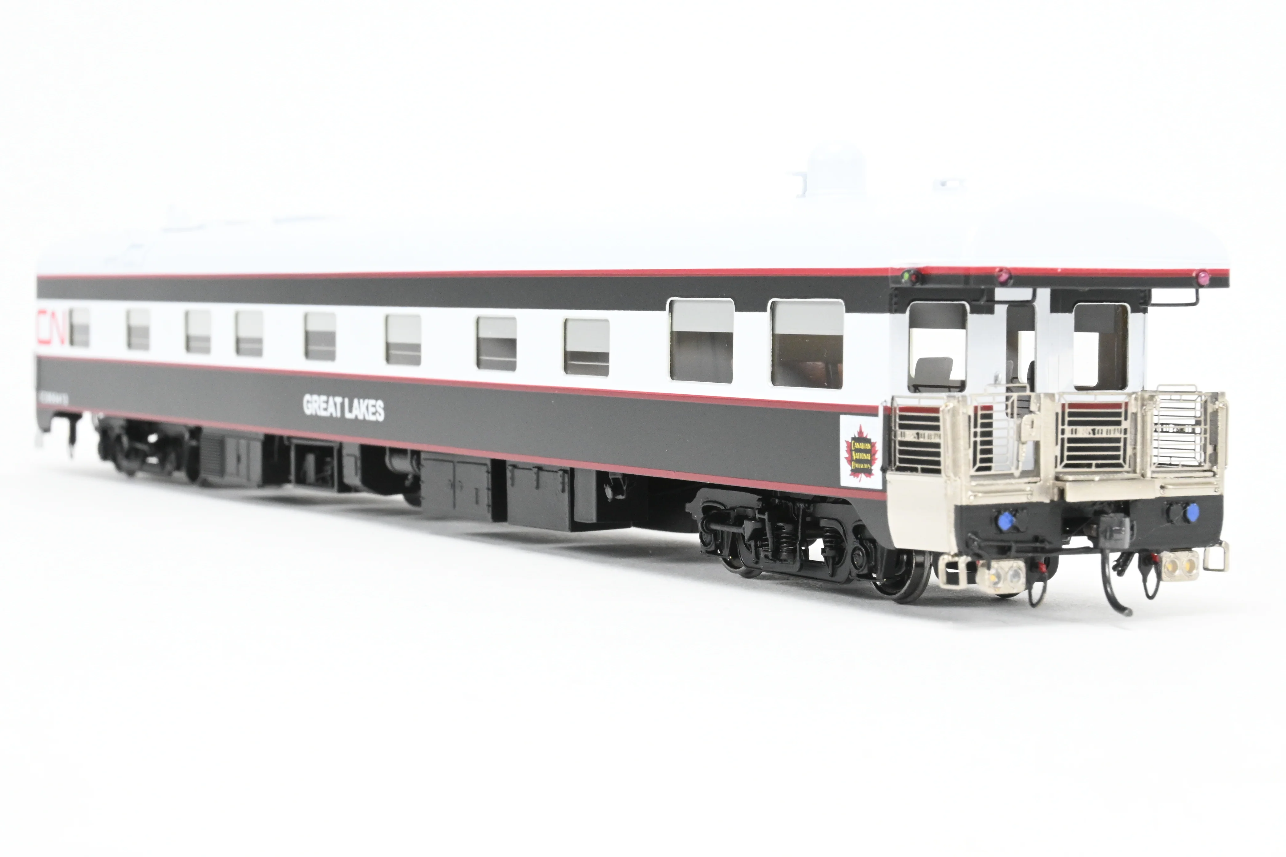 HO NEW Brass NBL - North Bank Line CNR - Canadian National Railway Business Car "Great Lakes” FP Black & White - Image 5