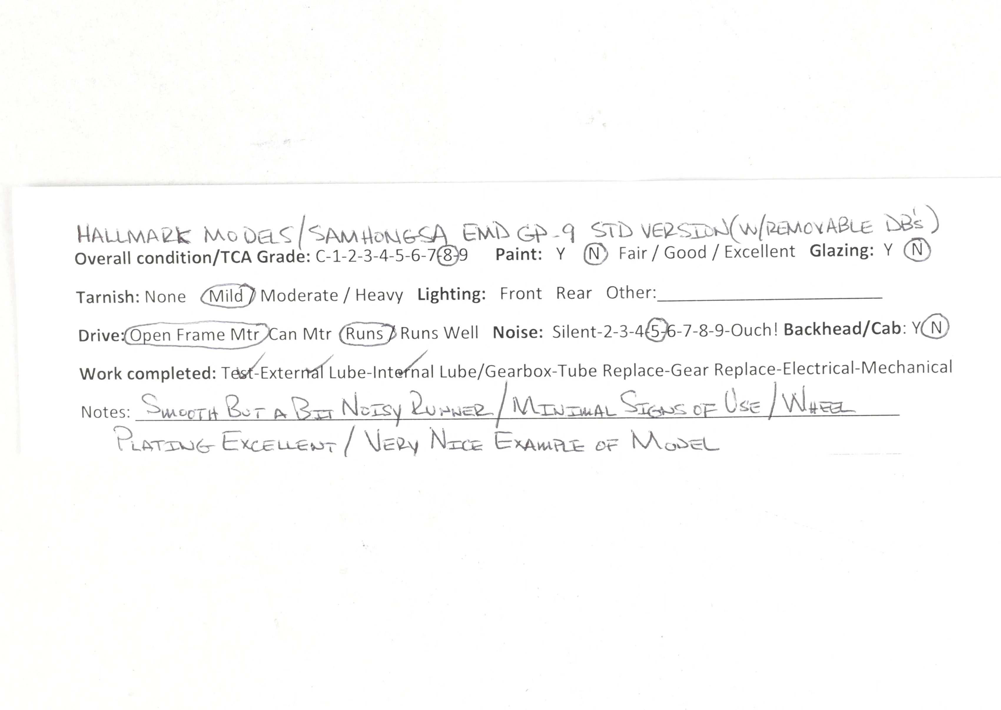 N Brass Hallmark Models Various Roads EMD GP-9 Standard Version with Removable Dynamic Brakes - Image 15