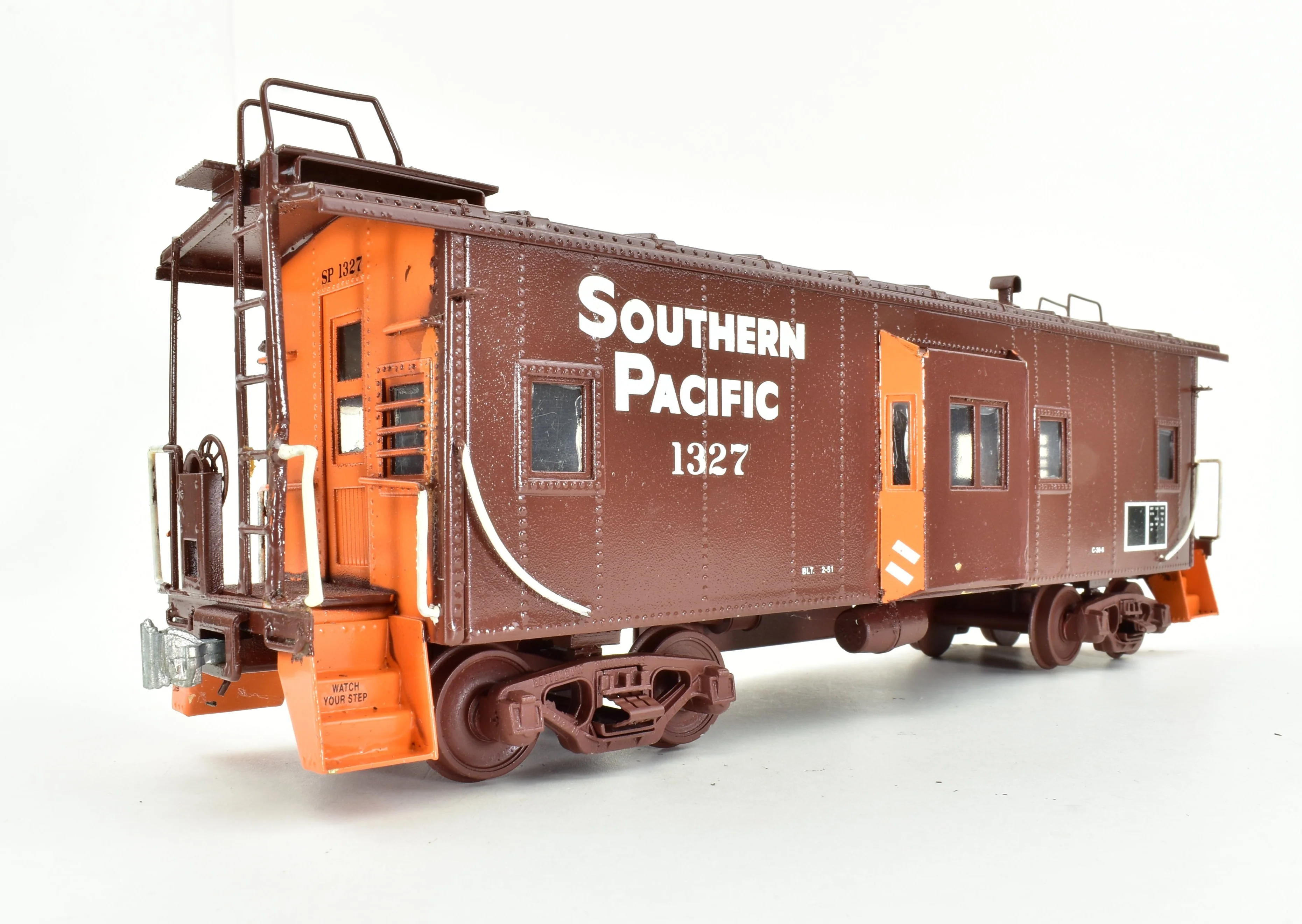 O Brass CON Max Gray SP - Southern Pacific Bay Window Caboose Custom Painted NO BOX - Image 9