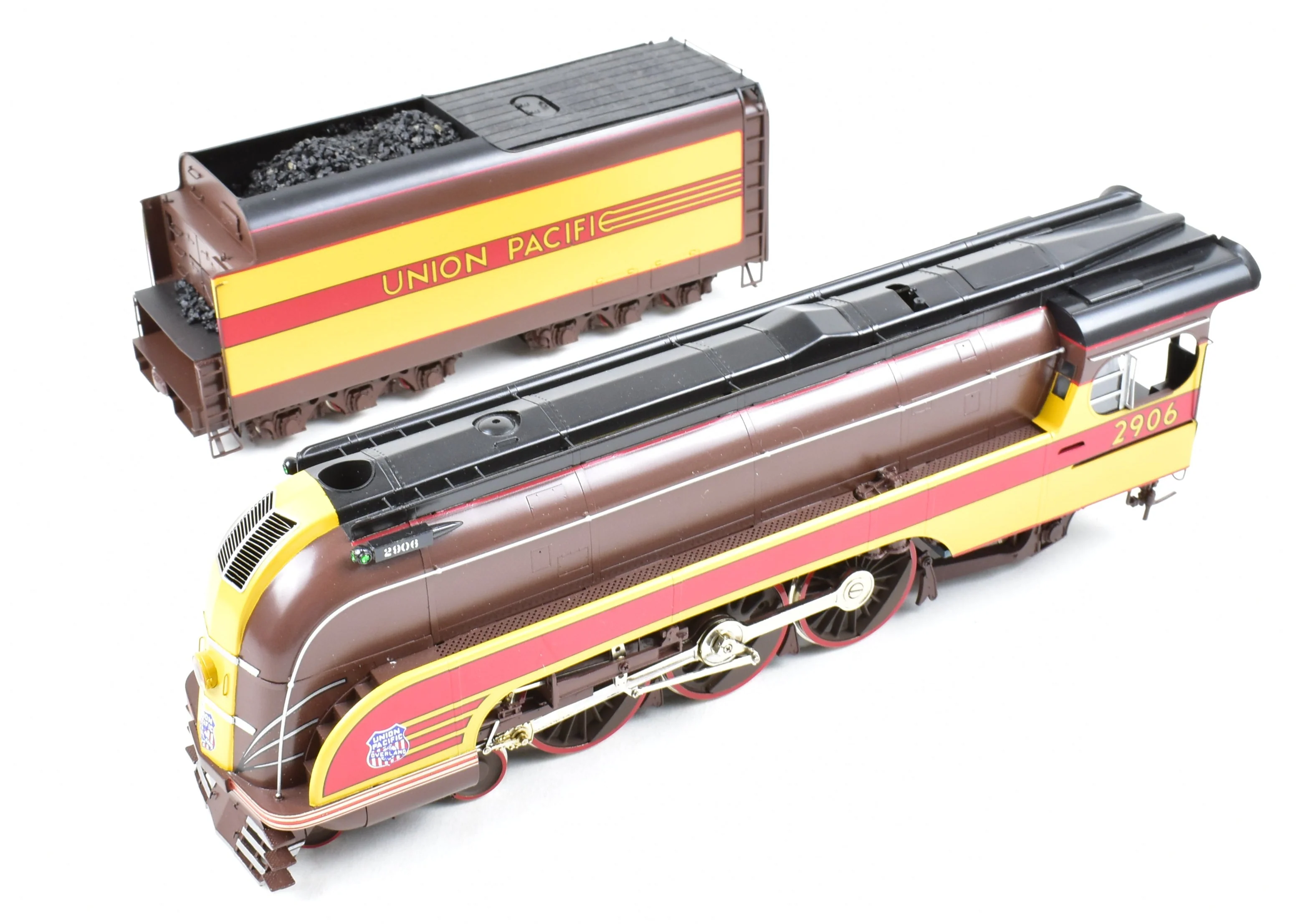 O Brass CON OMI - Overland Models, Inc. UP - Union Pacific 2906 4-6-2 Streamlined Factory Painted "Forty-Niner" - Image 6