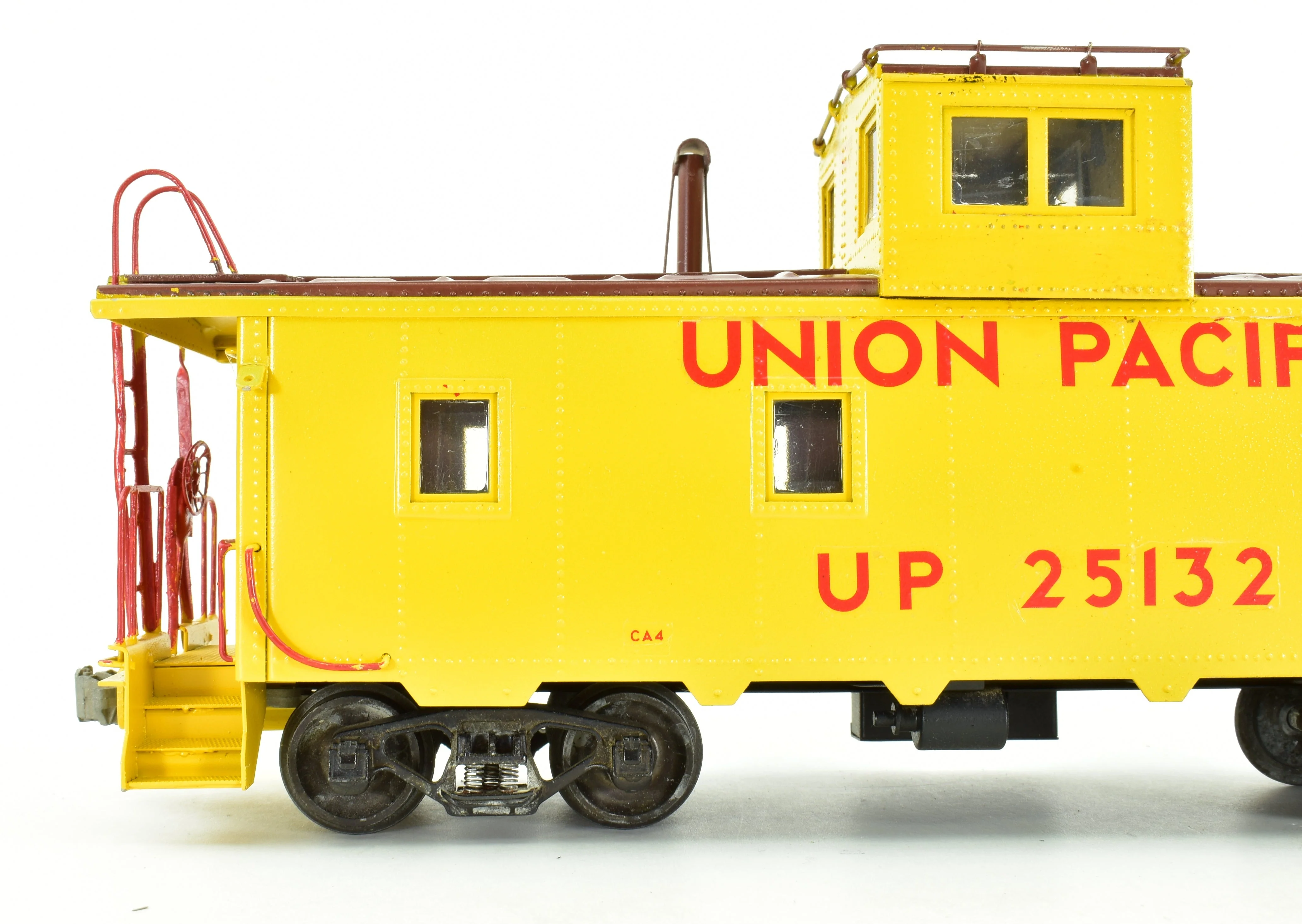 O Brass CON U.S. Hobbies UP - Union Pacific CA-4 Steel Cupola Caboose Custom Painted NO BOX - Image 13