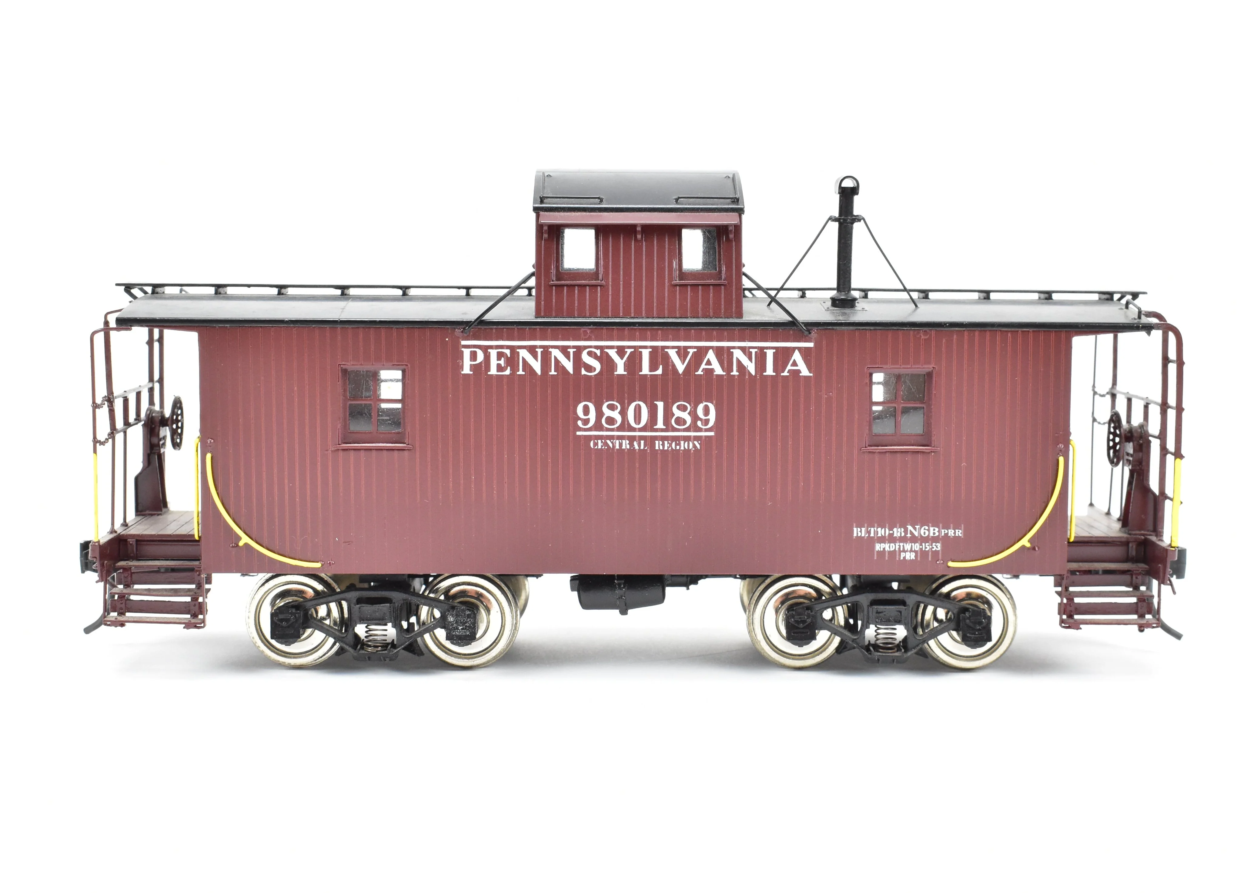 O Brass CON PSC - Precision Scale Co. PRR - Pennsylvania Railroad Cabin Car Class N6B Centered Cupola FP - Image 3