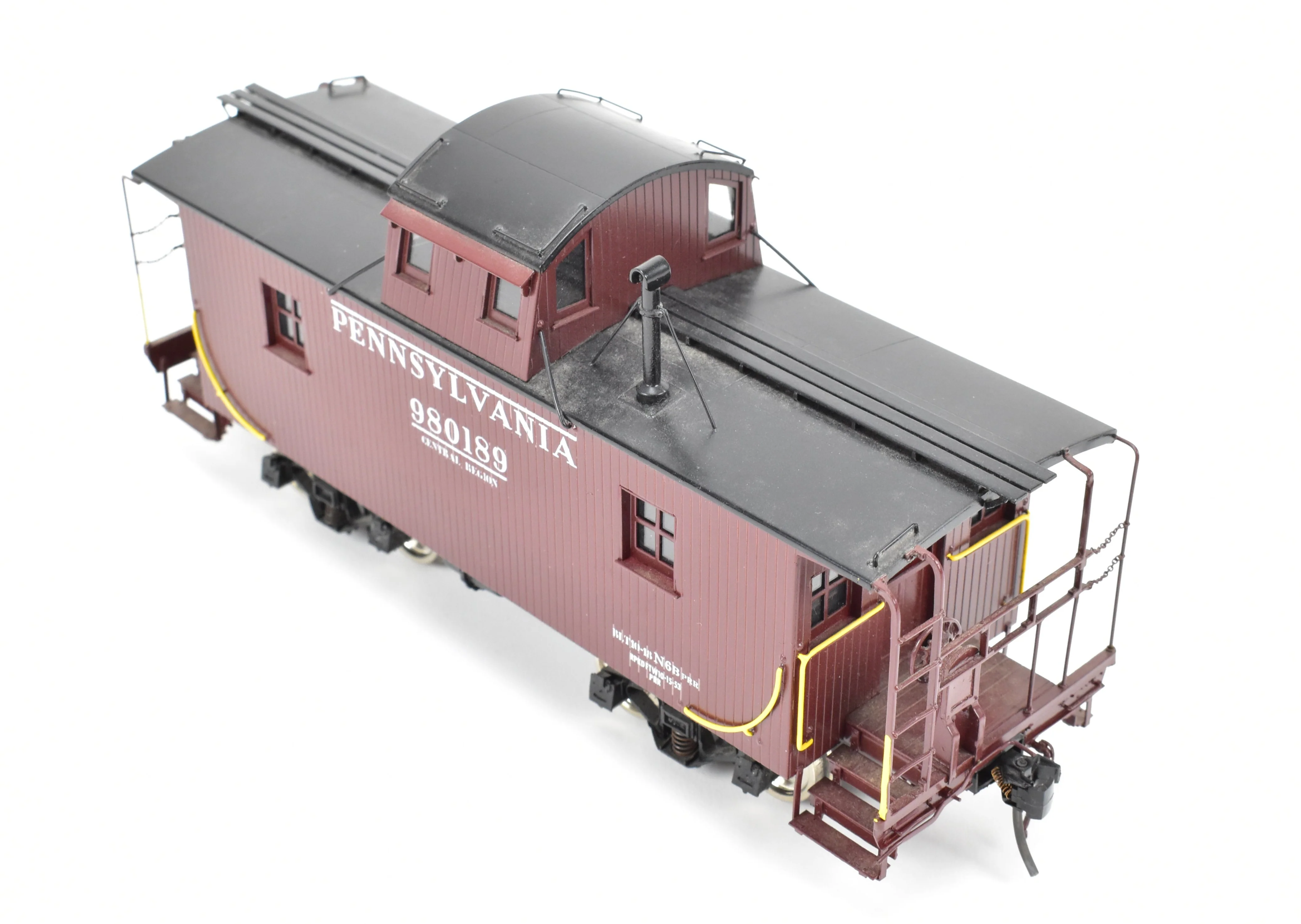 O Brass CON PSC - Precision Scale Co. PRR - Pennsylvania Railroad Cabin Car Class N6B Centered Cupola FP - Image 9