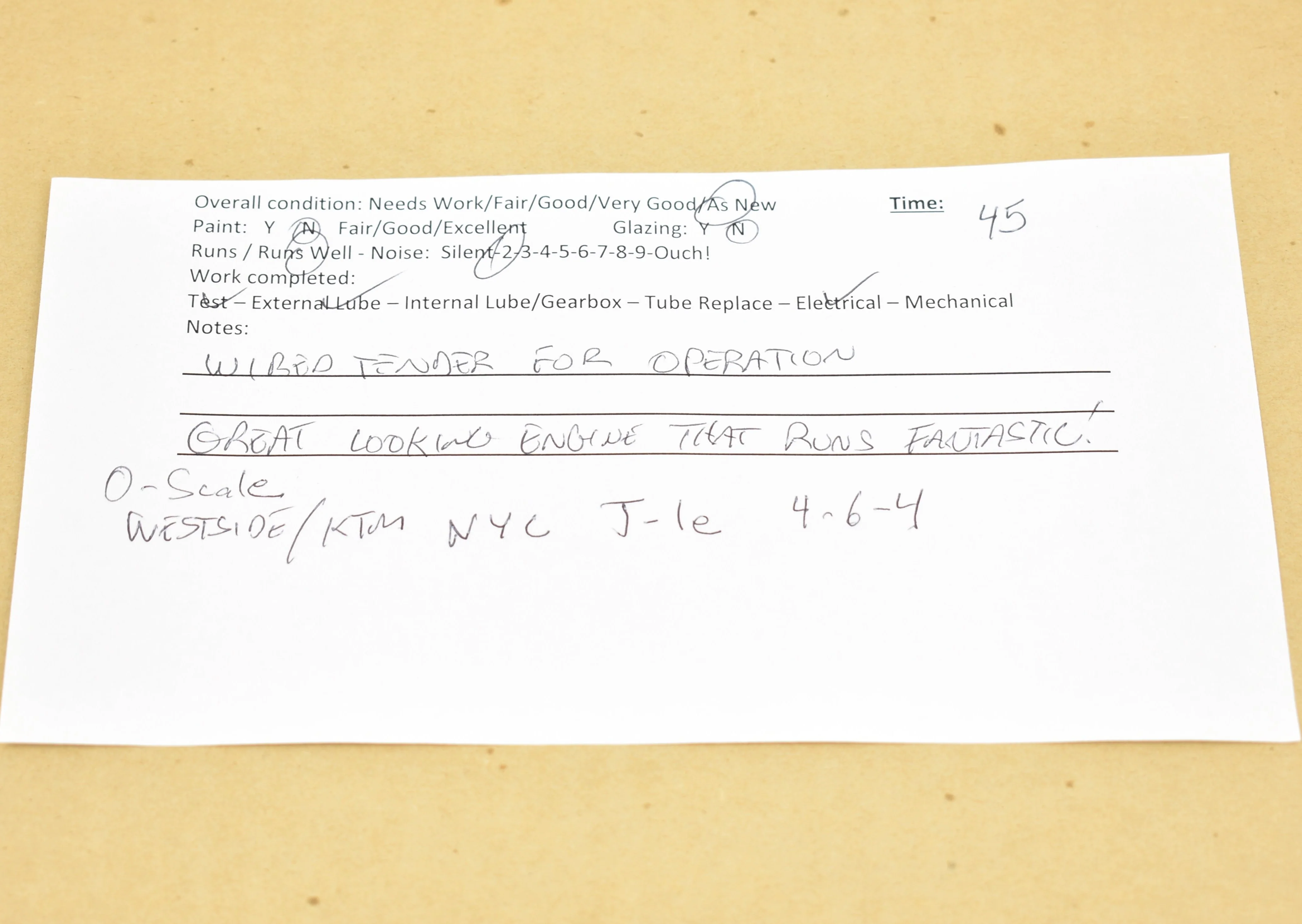 O Brass Westside Model Co. NYC - New York Central J-1e 4-6-4 Hudson Like New - Image 18