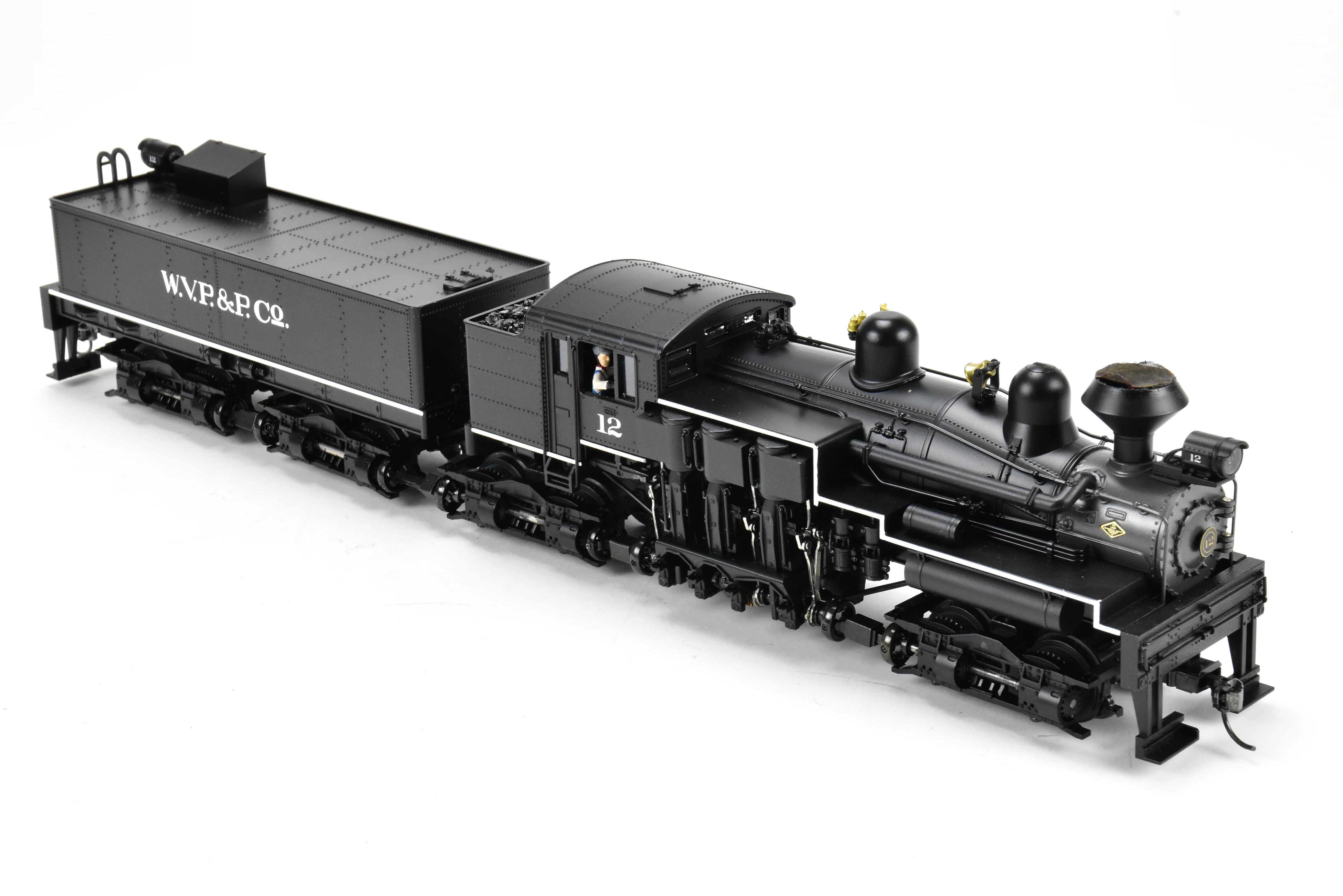 O Scale MTH - Mike's Train House Premier Diecast WVP&P - West Virginia Pulp & Paper Co. 4-Truck Shay Factory Painted No. 12 2-Rail Version - Image 6